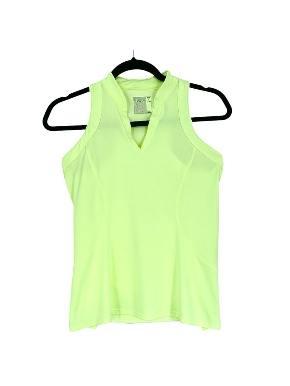 Lucky in Love Lace Up Ribbed Back Tank Top